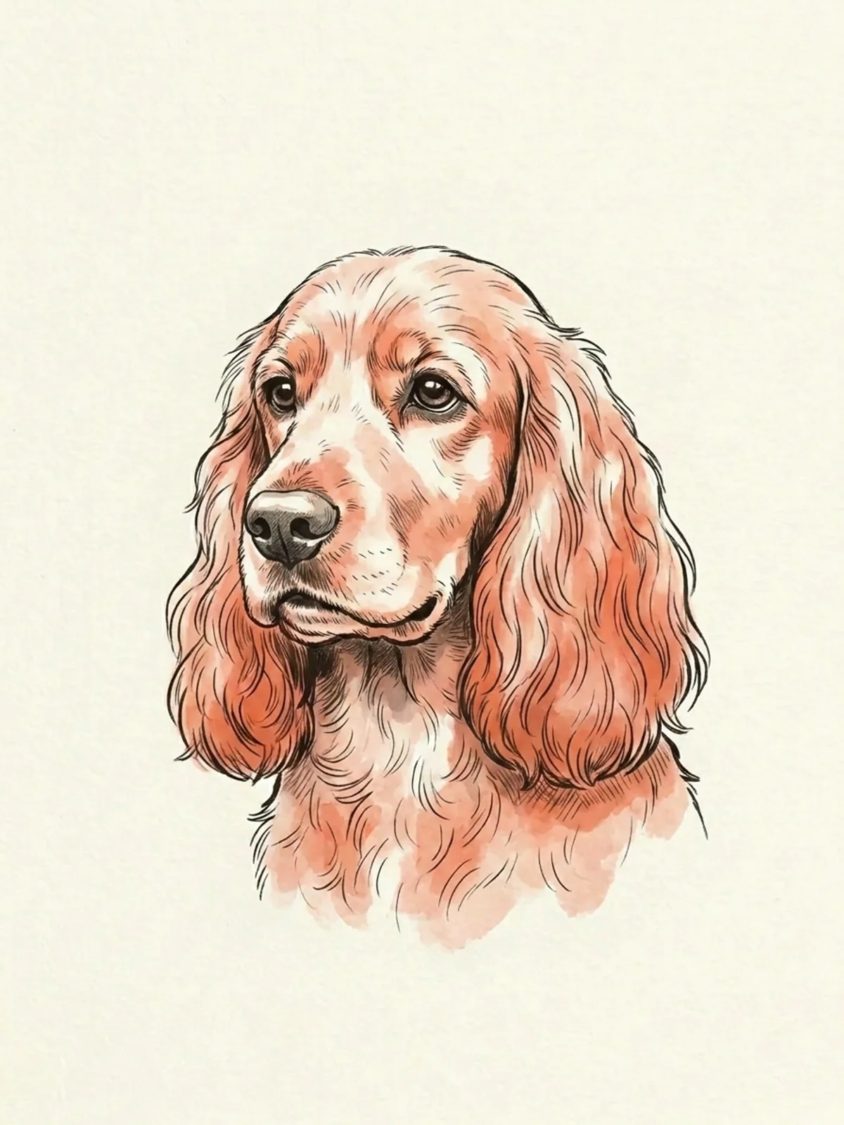 Cocker Spaniel — editorial illustration